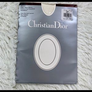 Christian Dior size 3 sheer tights control top